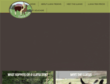 Tablet Screenshot of llamatrekscotland.com
